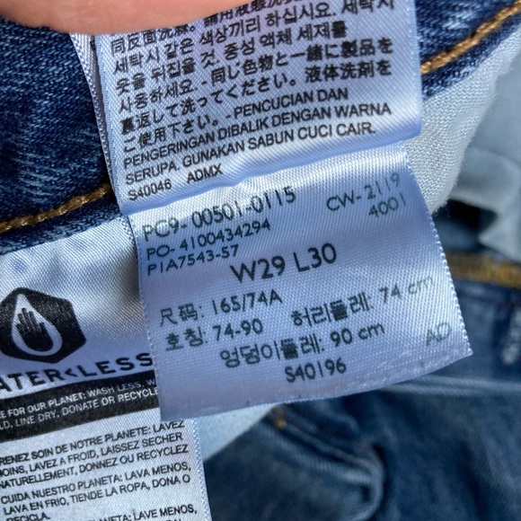 Original Blue Denim Levi’s 501 Button Fly Jeans 29x30 - Picture 5 of 9